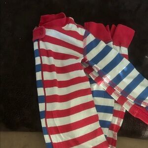 Hanna Andersson Red and White Striped Pajama Set